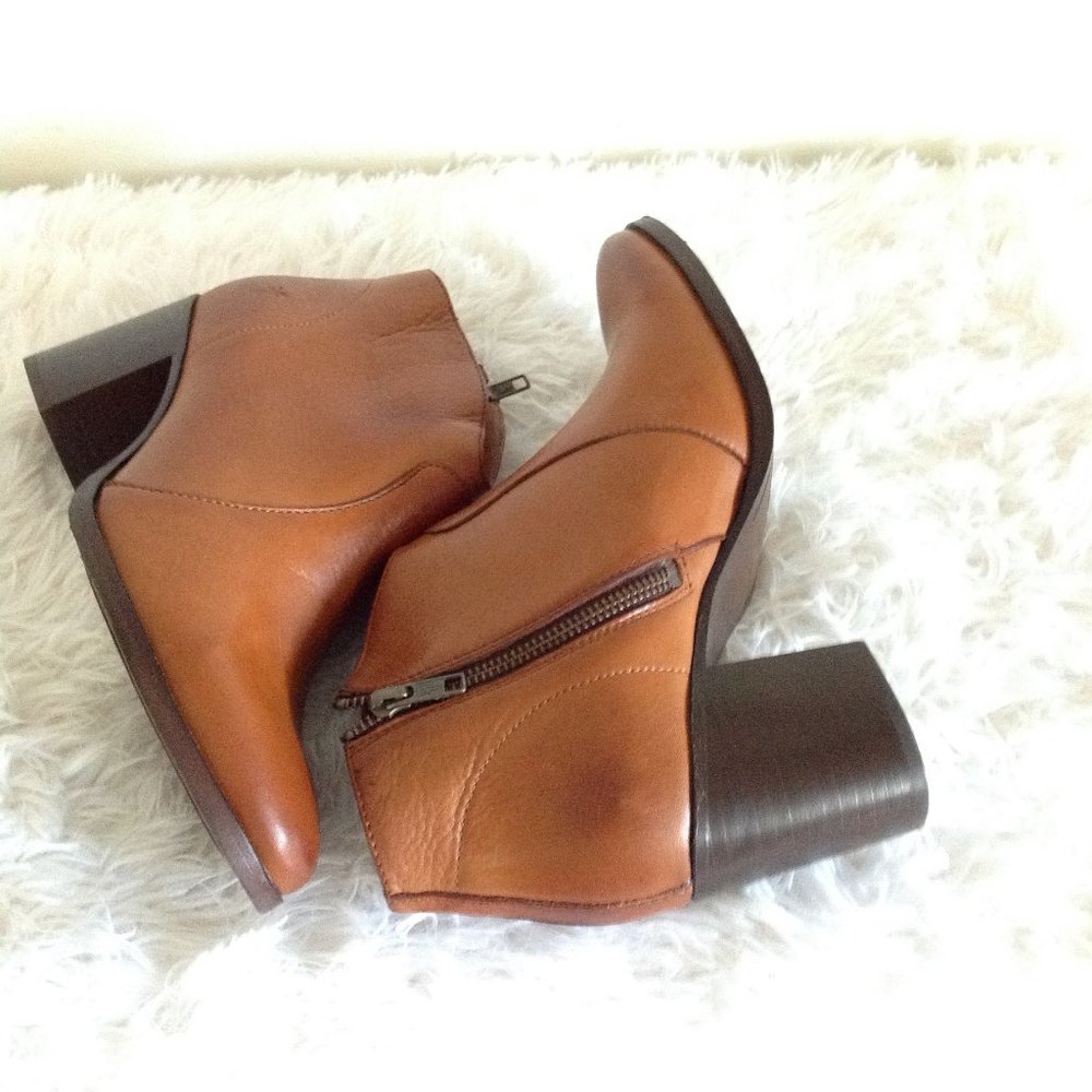 Frye Reed Leather Booties Corpcore - Picture 8 of 10